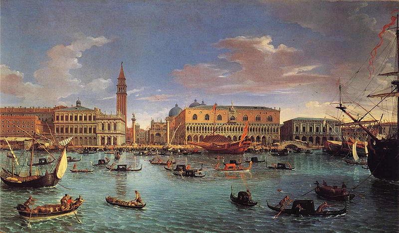 Gaspar Van Wittel View of the San Marco Basin oil painting picture